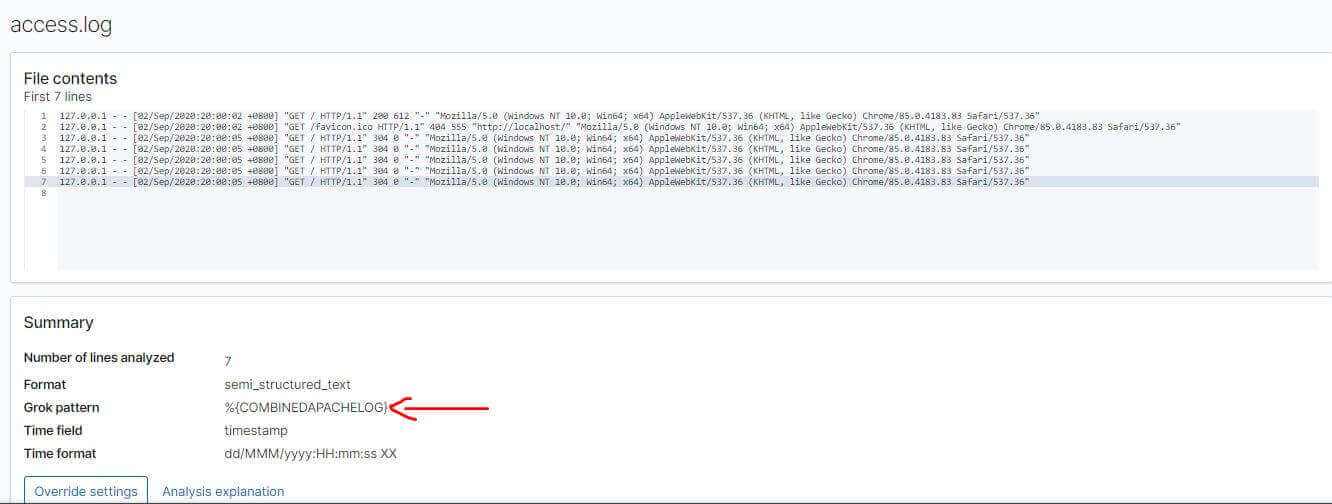 透過 Kibana 介面從 log 檔案上傳 Nginx Access Log