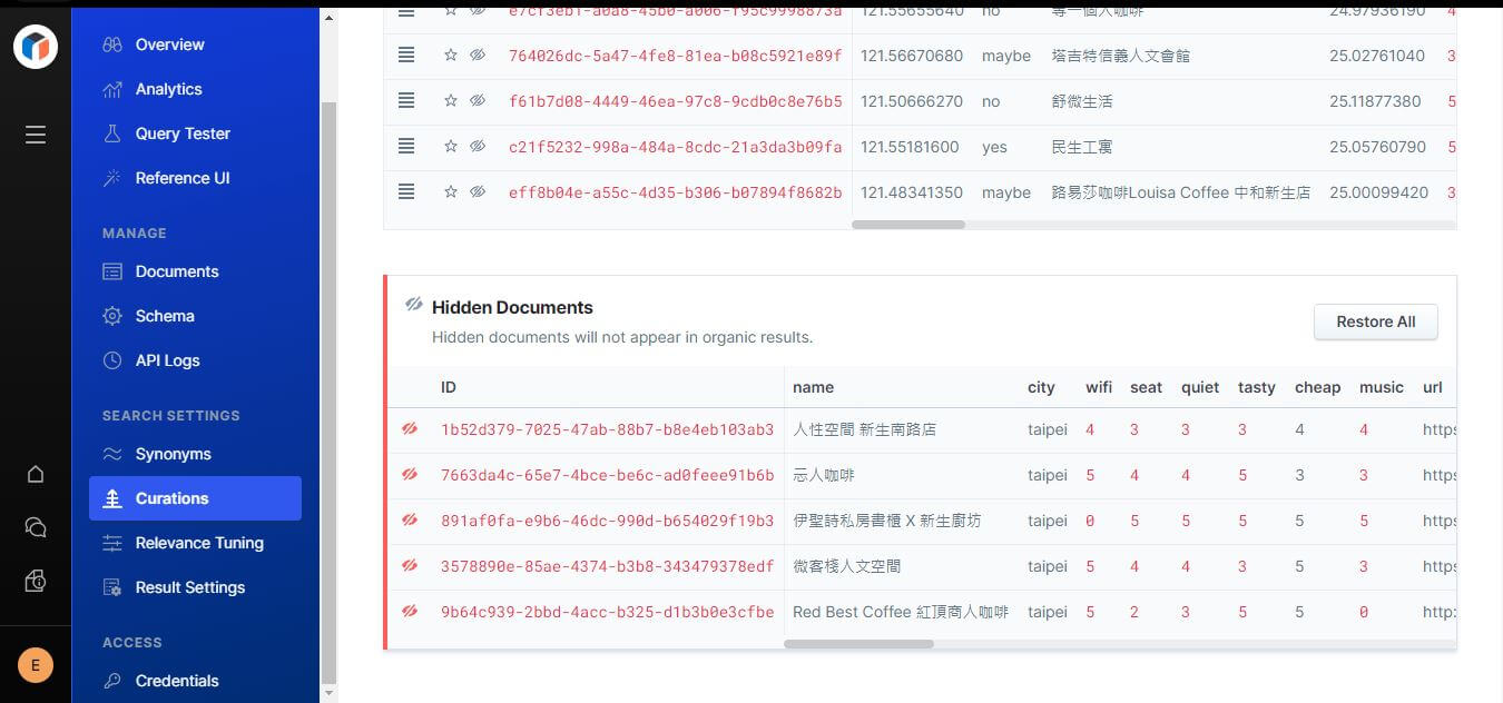 Elastic App Search Curation 字詞糾正