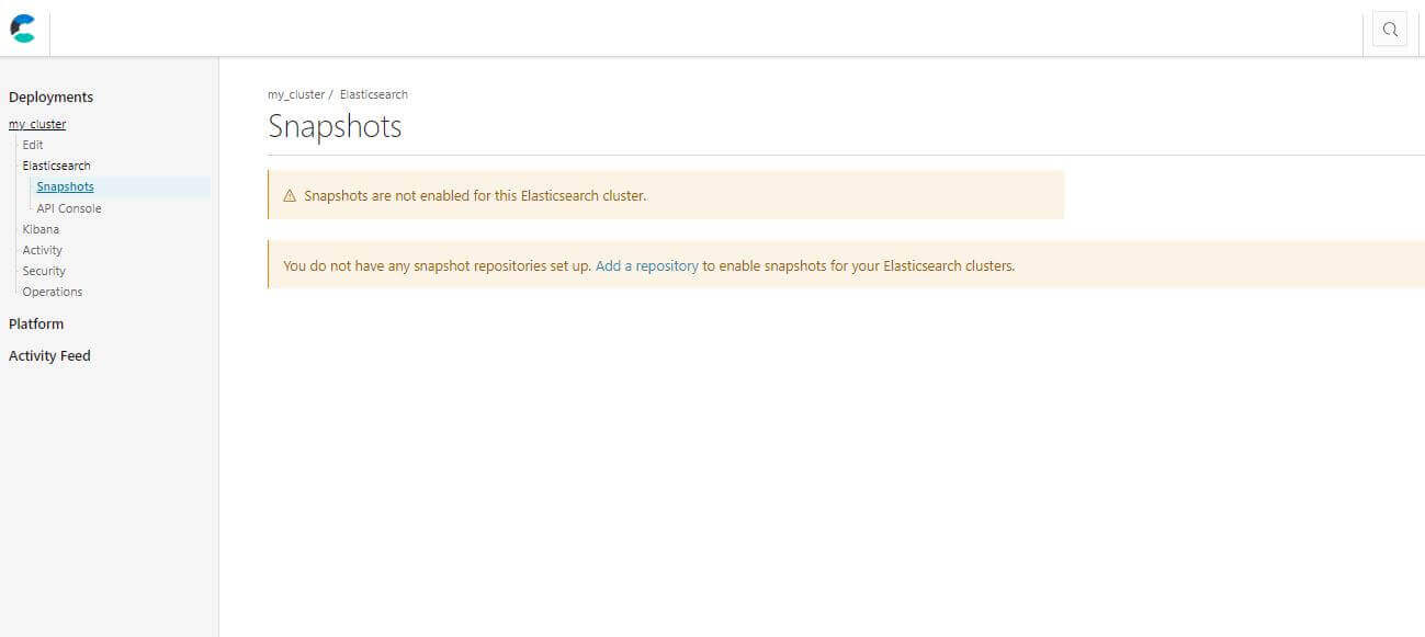 ECE 部署快照設定：Repository 配置