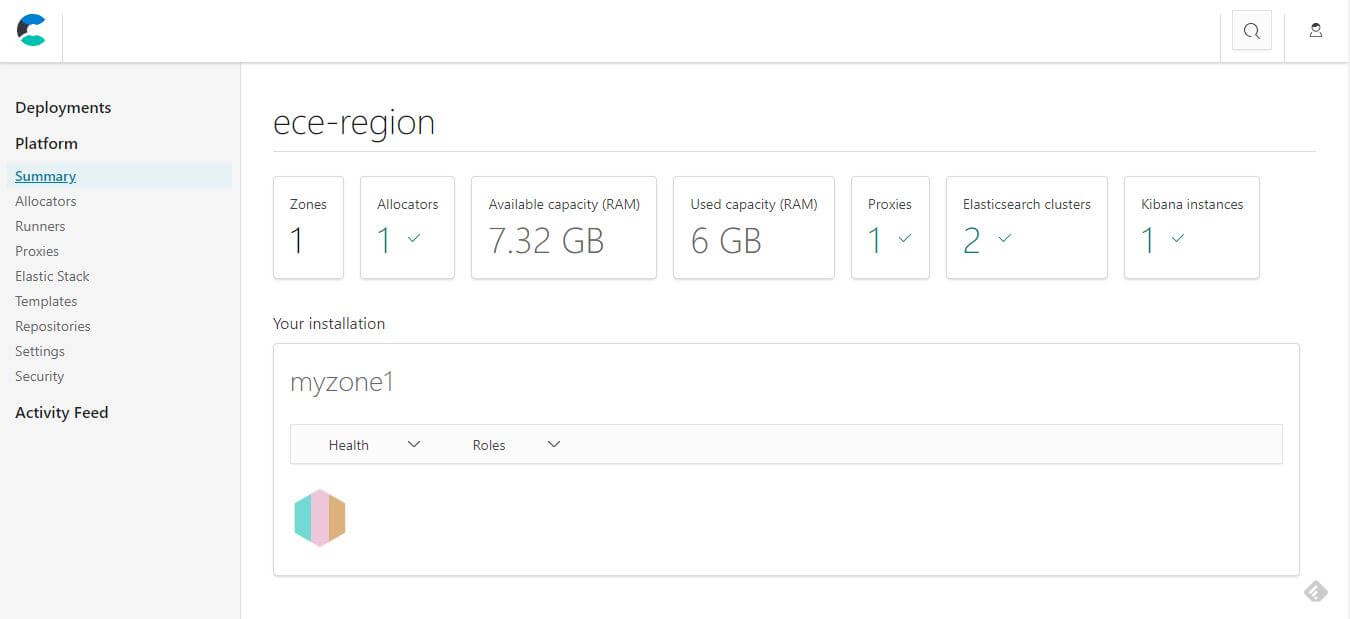 ECE HA 部署：第一台可用區域節點