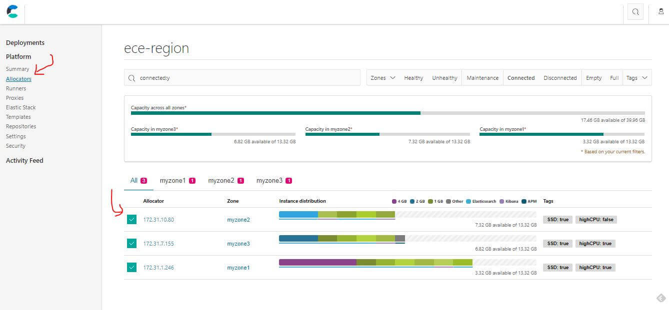 ECE Allocators 進行維護模式的啟動