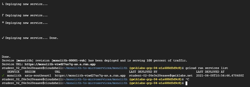 CloudRunServiceList